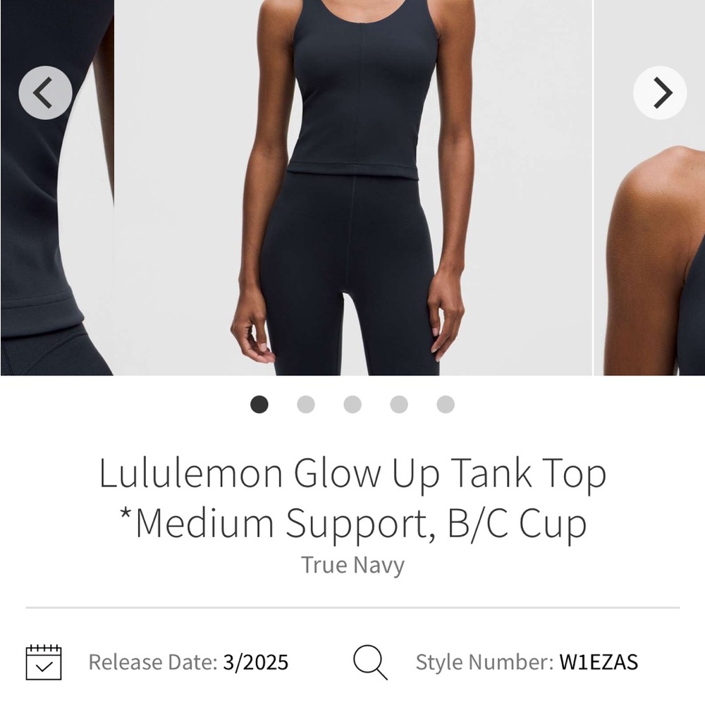 Lululemon Athletica Navy Tank Top